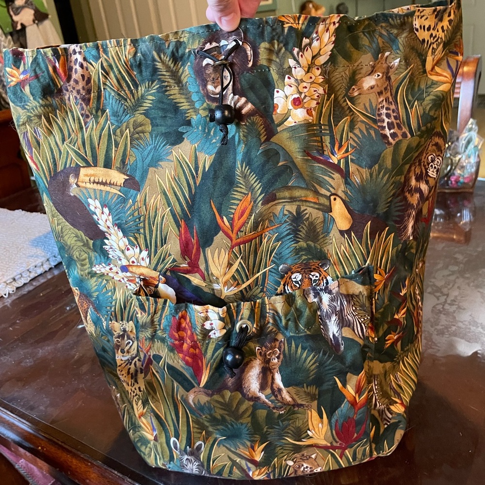 Vtg Vinyl reusable shopping bag
